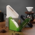 thumbnail image 2 of Caja Almacenamiento Papel Filtro Café Hecho A Mano Verde Caja Papel Filtro en Forma Abanico Soporte Almacenamiento A Prueba Polvo Papel Filtro, 2 of 5
