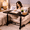 Bedside Computer Desk- Carbon fiber Black, variant on Adjustable Height Mobile Laptop Table with Wheels, Bedside Computer Desk, Sofa Side Table for Bedroom, Dorm, Home Office