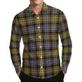 thumbnail image 3 of Txeol Men's Business Casual Dress Shirts Slim Fit Long Sleeve Button Down Checkered Shirt Christmas Plaid Work Tops Khaki S, 3 of 9