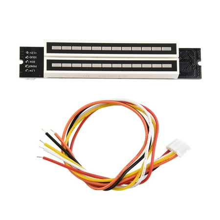 

BAMILL Stereo Music Spectrum LED Light Audio Level Indicator VU Meter 12V 24V