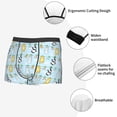 thumbnail image 3 of Pofeuu Cartoon Cat Print Men’s Boxer Briefs, Moisture-Wicking Underwear, Regular,Trunk-Small, 3 of 5