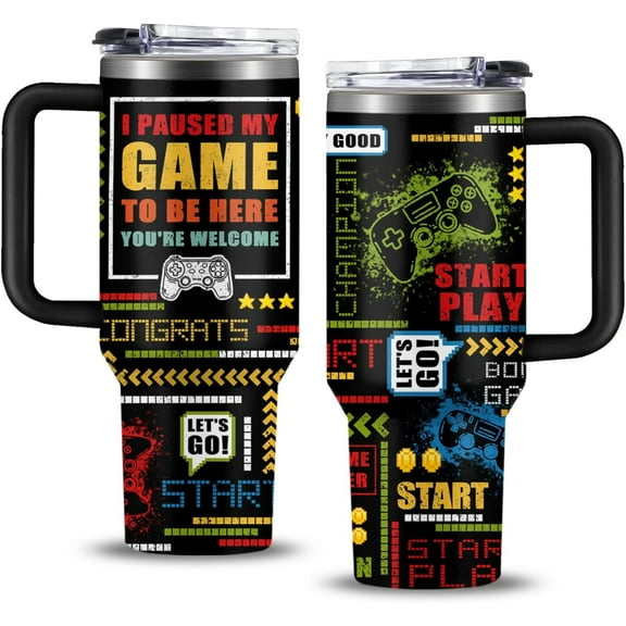 Gamer Gifts for Men Boys, 40oz I''m Gaming Do Not Disturb Tumbler Cup, Teen Boy Gifts Gaming Stuff, Game Lover Gifts for Gaming Mugs, Game Presents for Son Boyfriend Birthday Christmas Gifts for Men