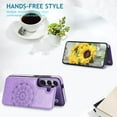 thumbnail image 3 of A15 5G Phone Case,Designed for Galaxy A15 5G Case Wallet with Card Holder,Mandala Emboss PU Leather with Kickstand Credit Card Slots Slim Flip Case for Samsung Galaxy A15 (Purple), 3 of 7