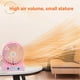 thumbnail image 4 of Portátil ventilador refrigerante luz LED USB 18650, Mini Desk Fan, para oficina, dormitorio, tableta, exterior, USB recargable, luz blanca, 360° rotación, ajustable, metal, 4 velocidades,, 4 of 9