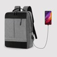 thumbnail image 4 of Three-piece Backpack Large-capacity USB Charging Business Casual Men's Oxford Cloth Computer Backpack, 4 of 5