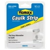 Homax Extra-Wide Butyl Caulk Strip, White, 1 5/8 Inches x 11 Feet