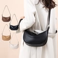 thumbnail image 1 of Bolso informal de hombro para mujer - Bolso bandolera con tira ajustable, 26x16x8cm, blanco/negro/caqui/café, 1 of 6