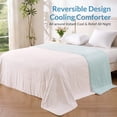 thumbnail image 3 of Exclusivo Mezcla Cooling Comforter King Size Blush Pink, Lightweight Summer Blanket for Hot Sleepers, Soft Breathable Cool Bedding Duvet for Night Sweats, 104"x90", 3 of 9