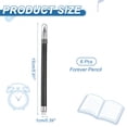 thumbnail image 2 of 6 Pcs Mechanical Sharpened Forever Pencils Set, Black, 2 of 6