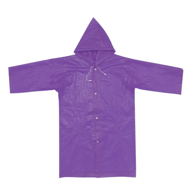 Imperméable Léger en EVA avec Capuche pour Enfants - Équipement de Pluie Réutilisable Portable pour Garçons et Filles pour Activités Extérieures