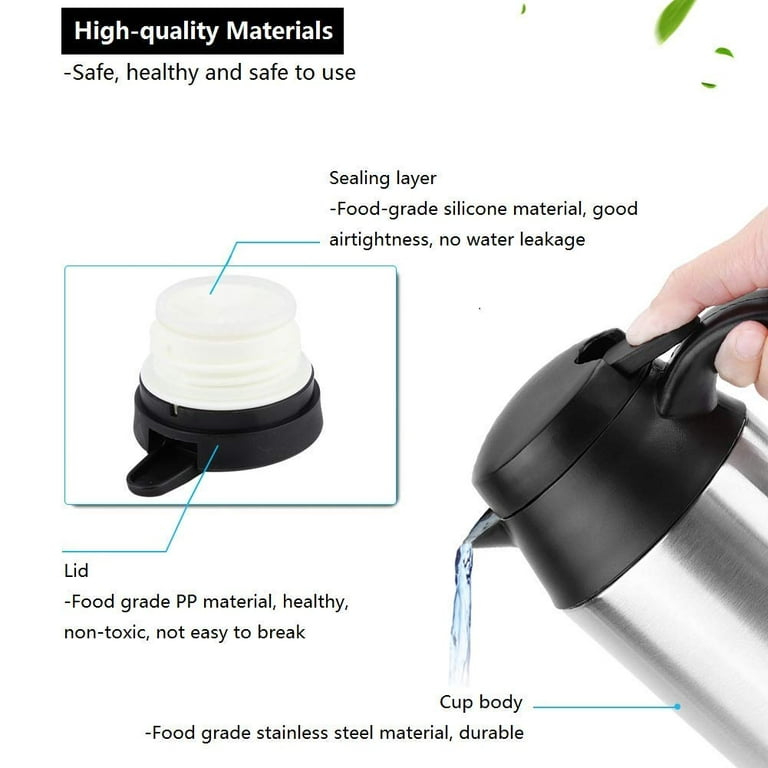12V Portable Car Kettle Lighter Plug Water Heater Bottle for Tea Coffee  Travel