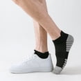 thumbnail image 6 of 6 Pairs Mens Socks, Anti-Blister Cushioned Breathable Running Cotton Socks-XL, 6 of 6