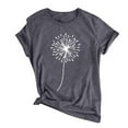 thumbnail image 1 of T-Shirt à Manches Courtes à Col Rond pour Femme, 1 of 4