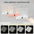 thumbnail image 4 of Book Light Rechargeable LED Reading Flat Clip On Night Light With 3 Colors & Timer Lamp For In Bed Dimmable Panel Plate Lamp Book Full Page Light For Readers Lovers Night reading light, 4 of 9