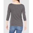 thumbnail image 3 of walmart Essentials Womens 3/4 Sleeve Boatneck T-Shirt, 3 of 8