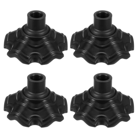 Uxcell 4-Pack Camping Chair Foot Pads, 14mm Plastic Folding Camp Chair Replacement Feet for Hiking/Picnic [Black]