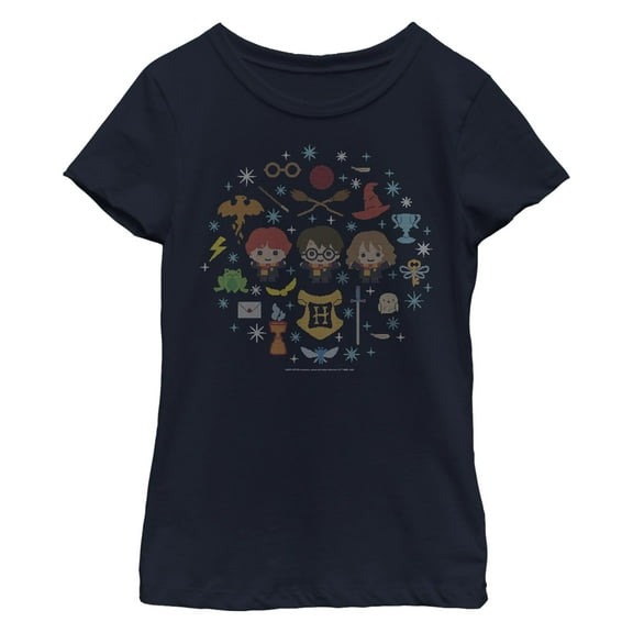 Girl's Harry Potter Chibi Friends Graphic T-Shirt