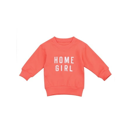 

TheFound Toddler Baby Boy Girl Sweatshirt Long Sleeve Letter Printed Solid Tops Blouse Casual Pullover Fall Winter Clothes
