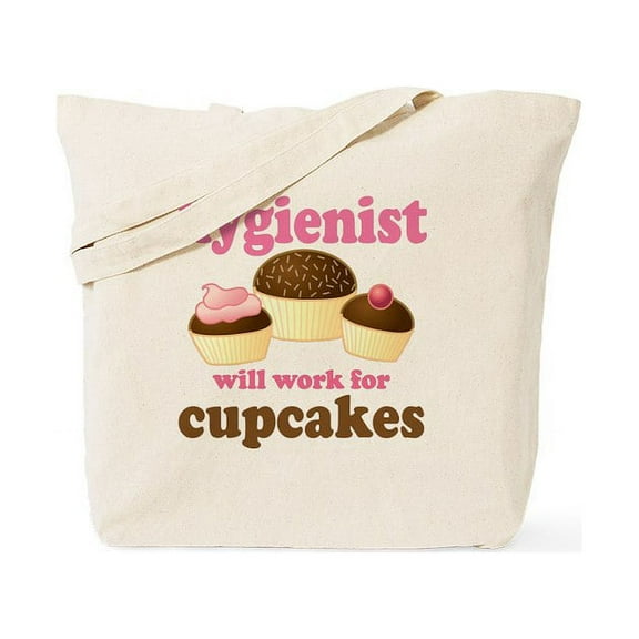 CafePress - Chocolate Cupcake Hygienist Tote Bag - Unisex Canvas Tote Bag, Beige, 1-Piece