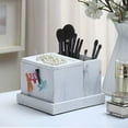 thumbnail image 5 of Better Homes & Gardens Faux Marble 4 Piece Vanity Organizer Set with Magnetic Side, White, 5 of 7