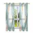 thumbnail image 7 of Yayeee Window Curtains Light Filtering 63"x52" Grommet Panel Pair Home Living Room Decor, Abstract Tulips Pattern, 7 of 7