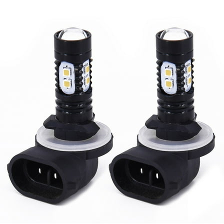 2pcs 50W White 6500K LED Fog Lights for Cars, Bright Driving Light