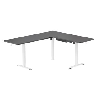 Hanover 73-In. L-Shaped Sit or Stand Electric Height Adjustable