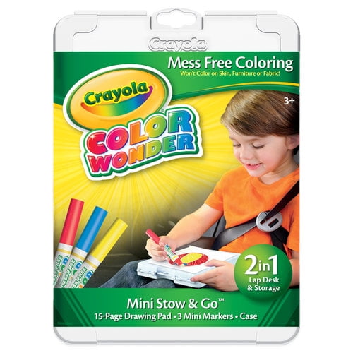 Crayola Color Wonder Mini Stow And Go Studio Coloring Kit - Walmart.com