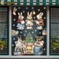 thumbnail image 2 of Pegatinas de decoración de vidrio de Navidad de invierno, conejo, árbol de Navidad, alce, habitación de niños, calcomanías de decoración de ventana, pegatina de pared, decoración de Navidad, 2 of 4