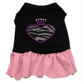 thumbnail image 1 of Zebra Heart Rhinestone Dress Black With Light Pink Sm (10), 1 of 1