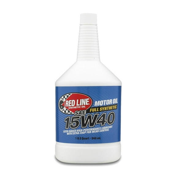 Red Line Oil Oil 21404 SAE 15W-40; Synthetic; 1 Quart Bottle; Single