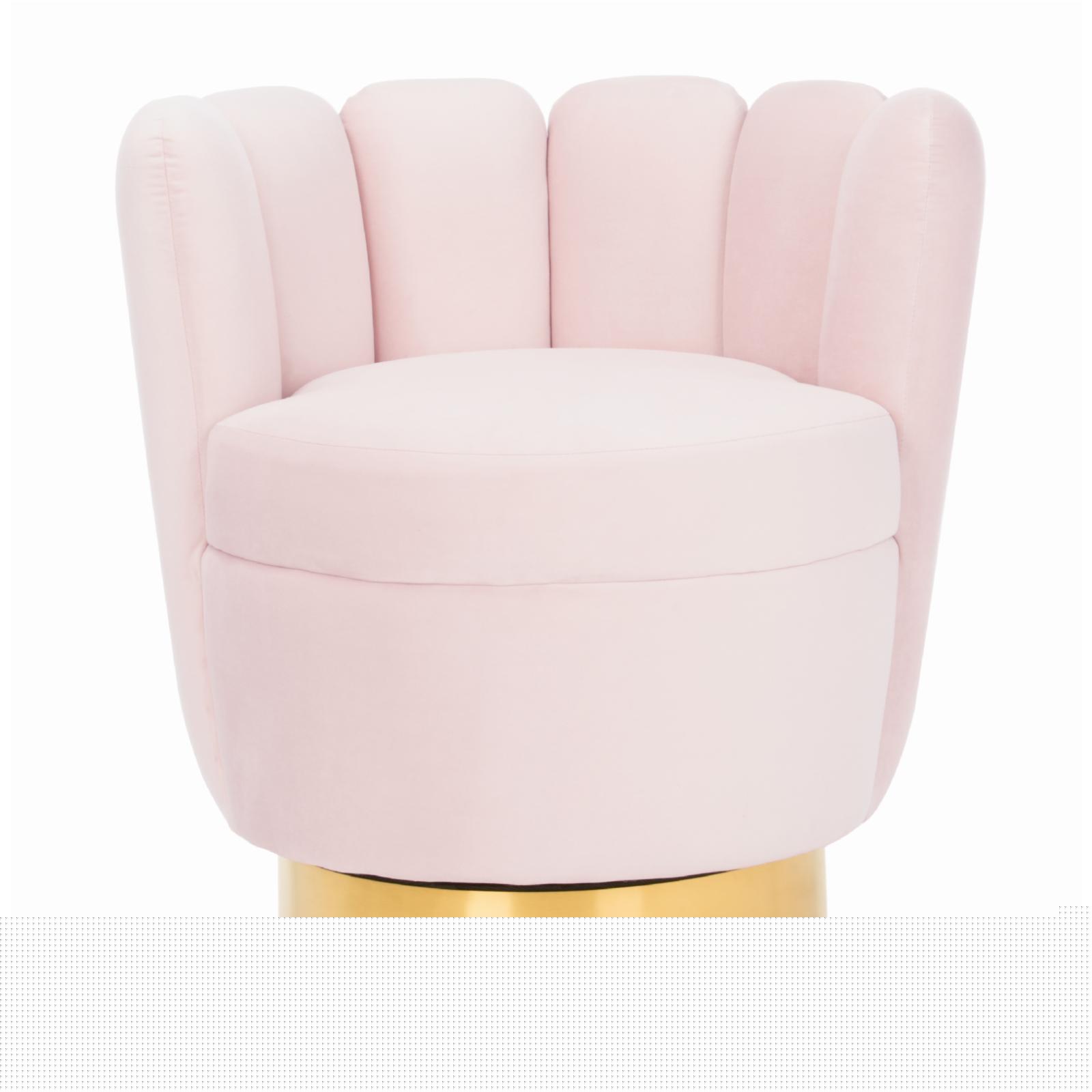 thumbnail image 2 of Safavieh Arrow Swivel Velvet Chair, 2 of 11