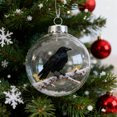 thumbnail image 4 of WUJGXI Transparent Christmas Ball Ornaments Clear Acrylic Bird Memorial for Xmas Tree Home Party Decor Festive Holiday Tree Decoration, 4 of 4
