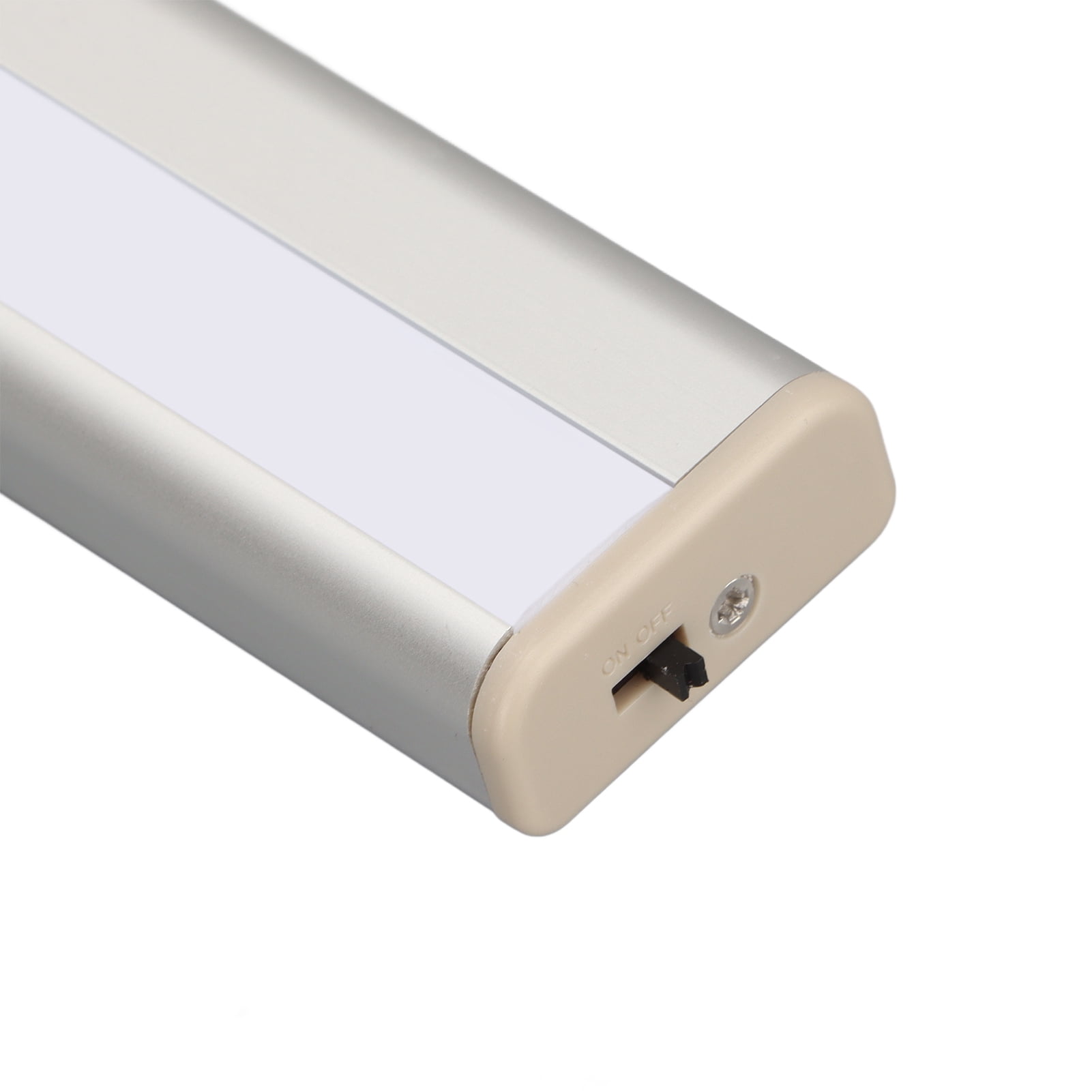 M Buder 3Pcs Wireless Motion Sensor LED Lights Under Cabinet Lighting USB Rechargeable Wardrobe Closet Light Aluminum Acrylic Auto On/Off Lamp (7.87 inches / 20 cm)