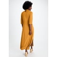thumbnail image 2 of Jessica London Women's Plus Size Mockneck Slit Maxi Dress, 2 of 3