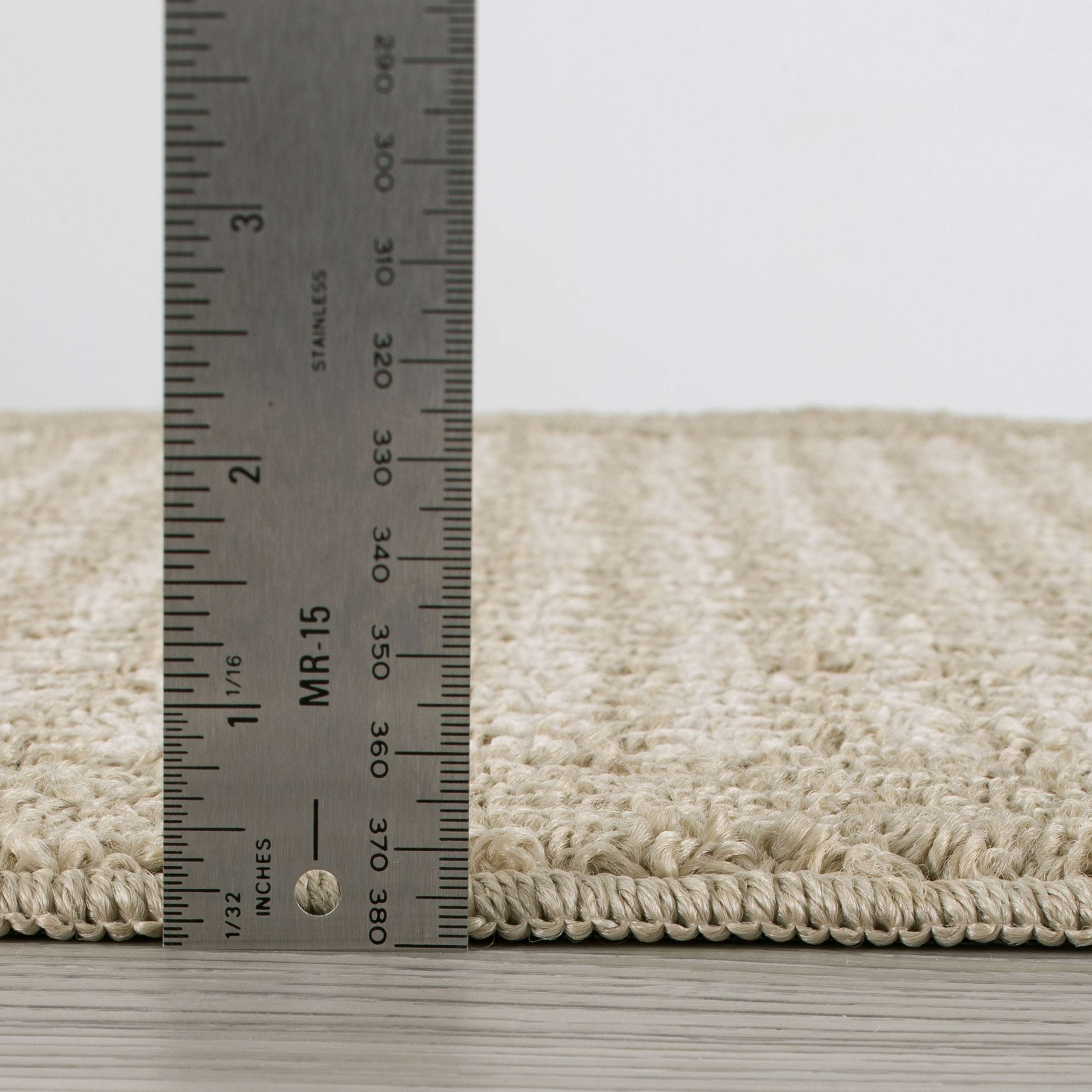 Mainstays Farmhouse Faux Sisal Border Runner Rug, Tan, 2'6" x 8'