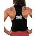 thumbnail image 3 of Uncivilized - Ladies Racerback Cropped Premium Workout Tank Top - X-Large Black, 3 of 3