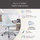 thumbnail image 2 of Silla de Oficina Elly Cherry Blanca Giratoria con Ruedas Ajustable 360°, 2 of 6