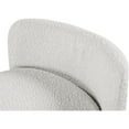thumbnail image 5 of Meridian Furniture Banc en Tissu Bouclé Crème Peyton, 5 of 5