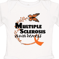 thumbnail image 4 of Inktastic Multiple Sclerosis Awareness Butterfly Ribbon Boys or Girls Long Sleeve Baby Bodysuit, 4 of 5