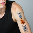 thumbnail image 4 of 28 Pcs Temporary Tattoo Stickers Waterproof Long Lasting Body Stickers Animals Hummingbird Peacock Insects Adults Women Tattoo Stickers Arm Forearm Chest Shoulder Cheek, 4 of 4