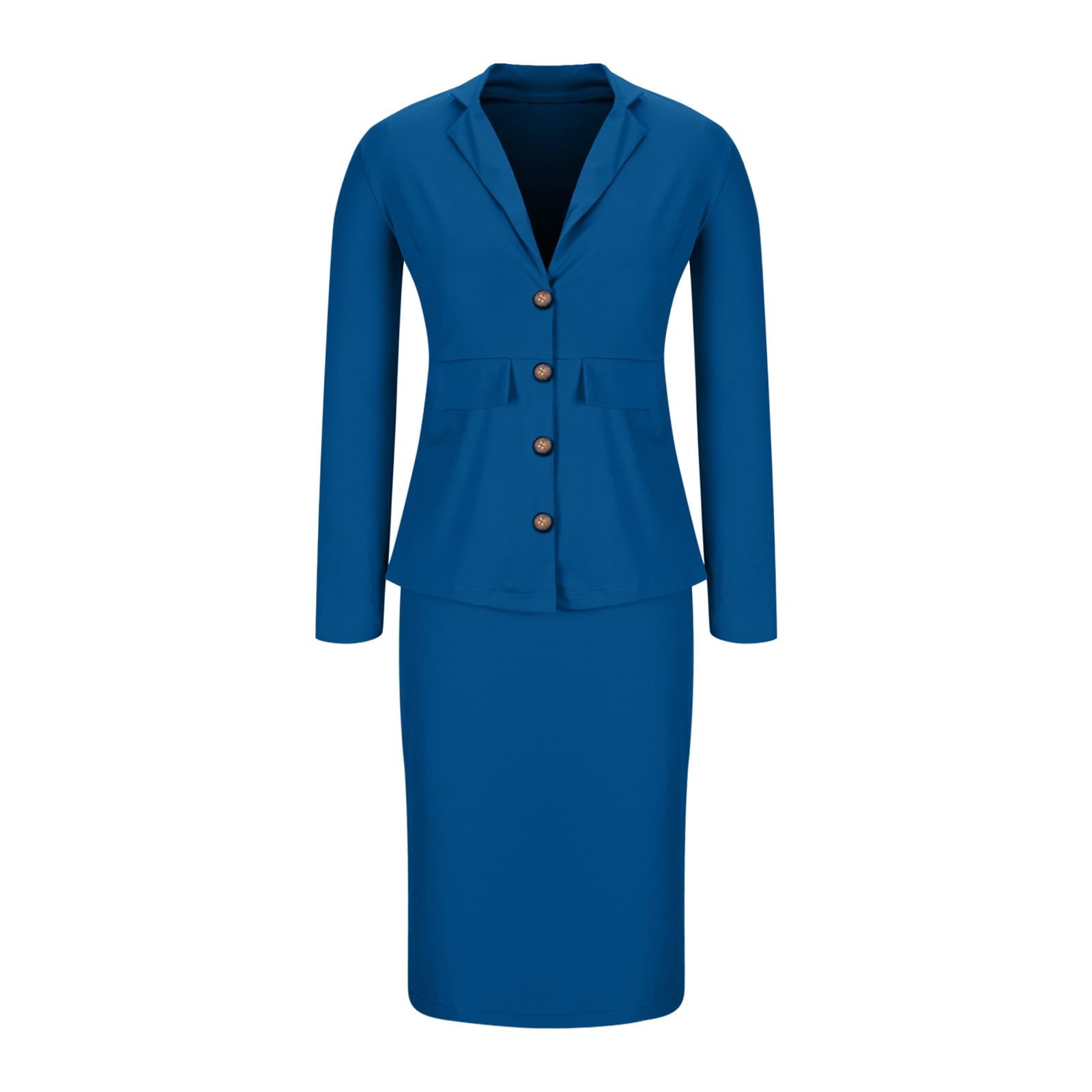 Fanxing Bodycon Blazer Dress for Women 2 Piece Outfits Mini Dress Long Sleeve Notch Collar Wrap Suit Jackets Work Shirts
