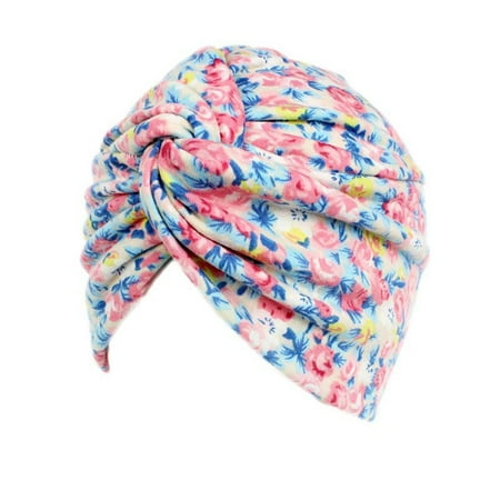 Turban Beanie Hat Fashion Floral Pattern Soft Chemo Hats Beanie Caps for