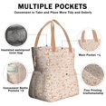 thumbnail image 3 of Shibainu and Love Drawstring Lunch Bag Women - Drawstring Lunch Bag Insulated for Work Office - Stain-Resistant Large Lunchbags for Women with Multi-Pockets, 3 of 6