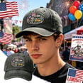 thumbnail image 2 of Vietnam Veteran Tribute Cap, Adjustable 1955–1975 Memorial Baseball Hat, Adjustable Vietnam Vet American Flag Baseball Cap for Men, Black, 2 of 6