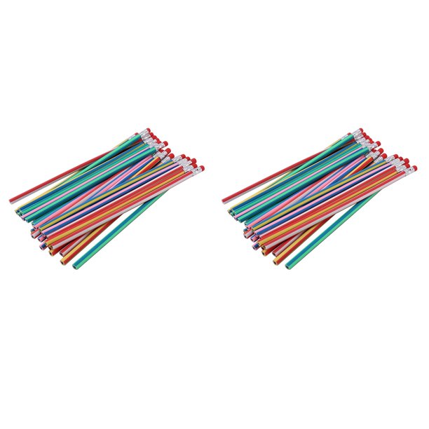 50 Piezas Lapices Doblados Suaves Flexibles Juguetes de Curva Magica Equipo Estacionario Escolar