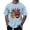 Sky Blue, variant on Wavsuf Graphic T Shirts Men Tees Short Sleeve Fashionable Round Neck T Shirt Sky Blue Size S