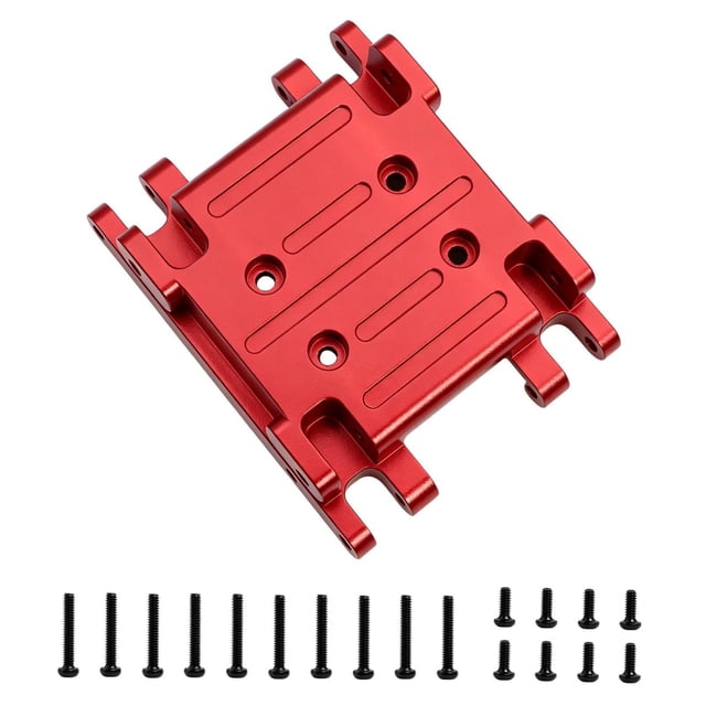 Soporte de transmisión RC, placa protectora de transmisión, pieza de repuesto, base de caja de cambios para H18P Rojo