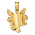 thumbnail image 4 of 14k Satin and Polished Fairy Charm C4820, 4 of 5