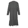 thumbnail image 4 of JUSLIO Dresses for Girls Polka Dot Dresses with Pockets Crew Neck Long Sleeve Casual Dress Size 4-5Y, 4 of 6